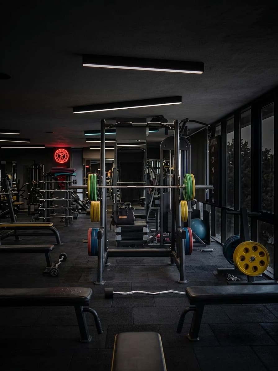 Santa Monica Gym güç ve serbest ağırlık bölgesi